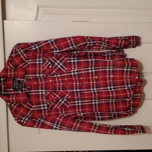 American Eagle plaid long sleeve shirt